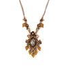 [D6194] - 'Royal Frosted' Amber Designer Necklace
