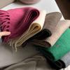 Soft Waxy Skin-friendly Wool Small Scarf for Female Winter Bloggers To Wear Colorful Scarves
