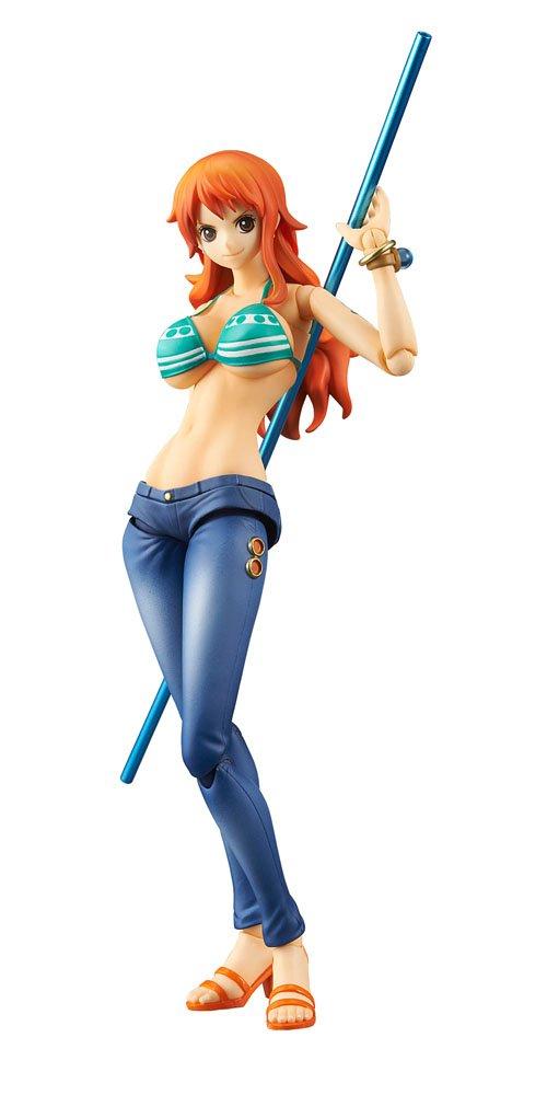 Переменные Герои Действия ONE PIECE Нами 17см ПВХ Раскрашенная Подвижная Фигурка Прибл.