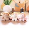 Decor Simulated Pearl Embroidered Flower Hat Cartoon Rabbit Plush Toy Pendant