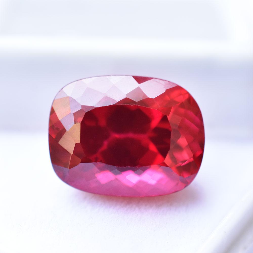 Natural Red Ruby Loose Gemstone 11 ct Cushion Shape for Collection for Jewelry Making and Crafts