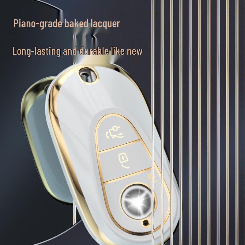 Mercedes-Benz Key Cover for C-Class, E-Class, S-Class, C200L/C260L/E300L, GLC, and S400L models.