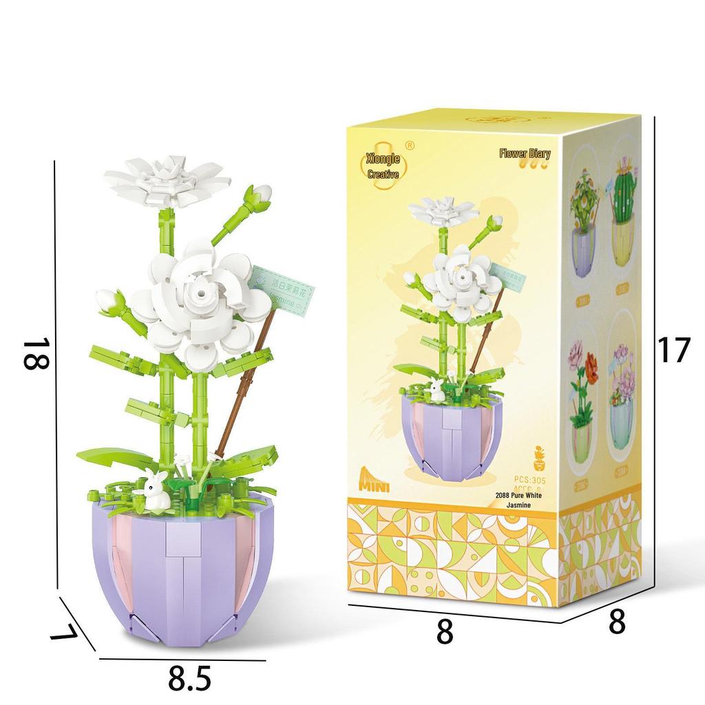 Суккулентный букет из цветов, конструктор - Праздничные подарки и игрушки