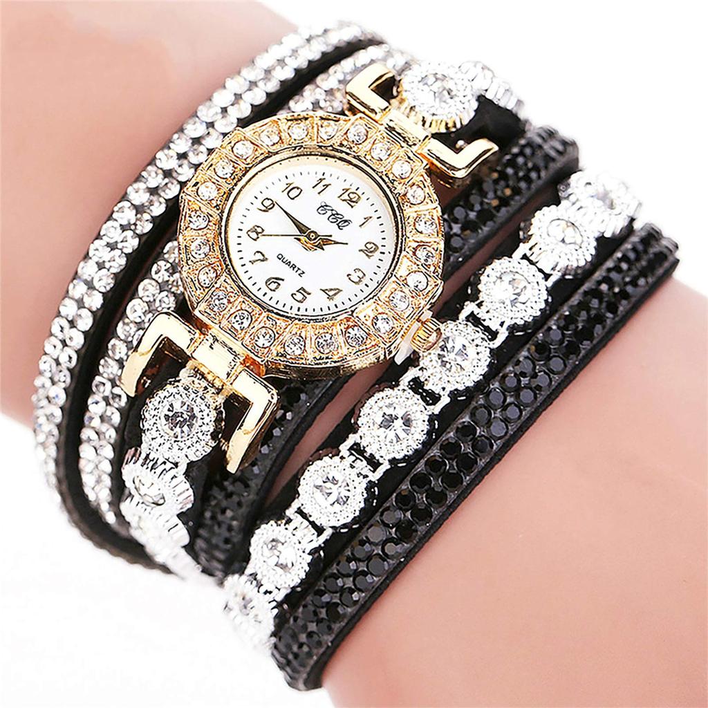 New Style- Small Watch With Diamond, Round Bracelet Watch, Student Fashion, Casual Women's Bracelet Watch