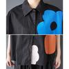 DIMANAF Plus Size New Summer Style Blouse Vintage Design Short Sleeve Print Casual Shirt Women Loose Shirt Print Shirt