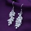 Модное корейское издание, популярные посеребренные ювелирные изделия, серебряные серьги с виноградным жемчугом S925
