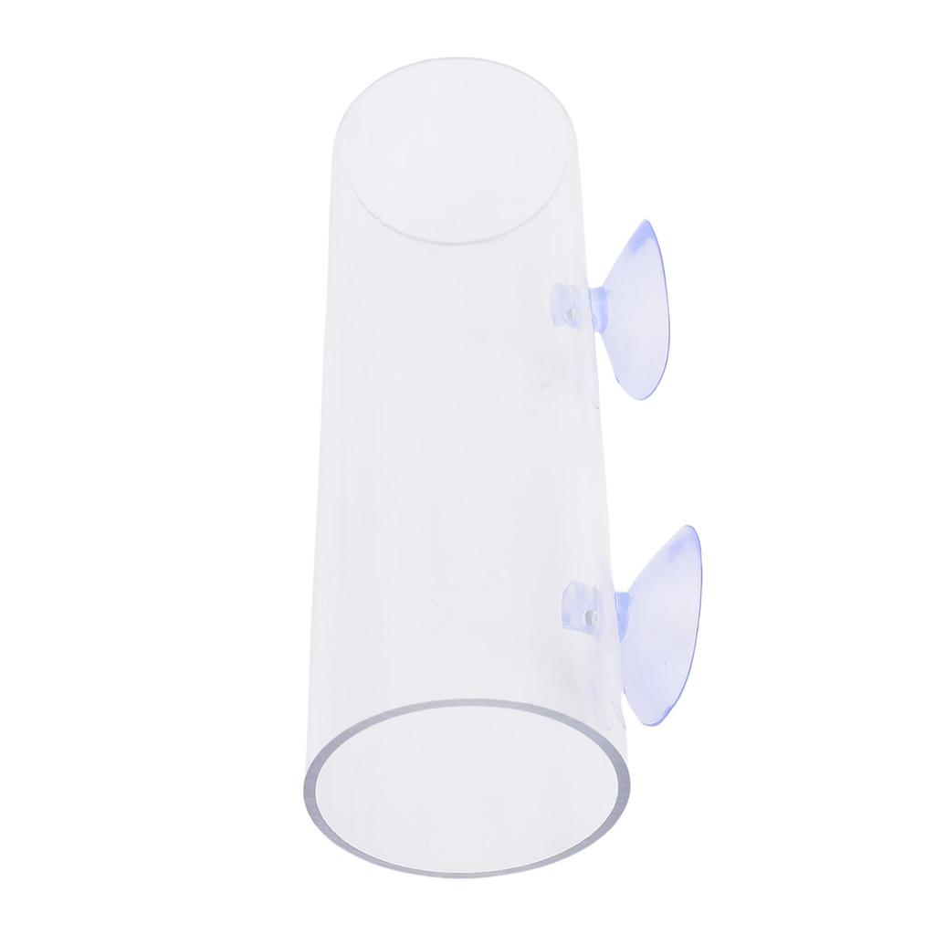 Туннель для рыбок петушков Прозрачная полая трубка для рыбок петушков с присоской для отдыха Аквариум