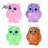 Bird Stress Toy Glitter Owl Sugar Ball Slow Rebound Relief Clear Squeeze Anxiety Relieving Animal Shape Hand Relaxation