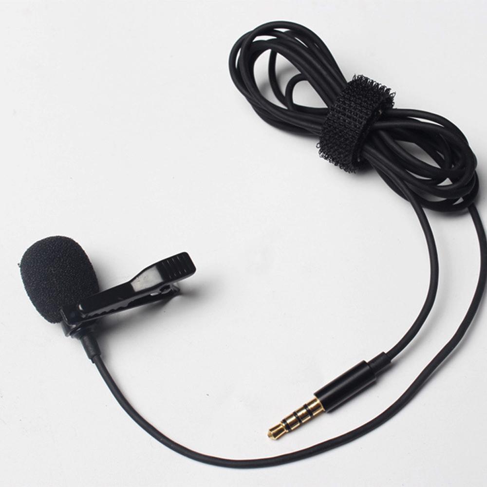 Portable Professional Grade Lavalier Microphone 3.5mm Jack Hands-free Omnidirectional Mic Easy