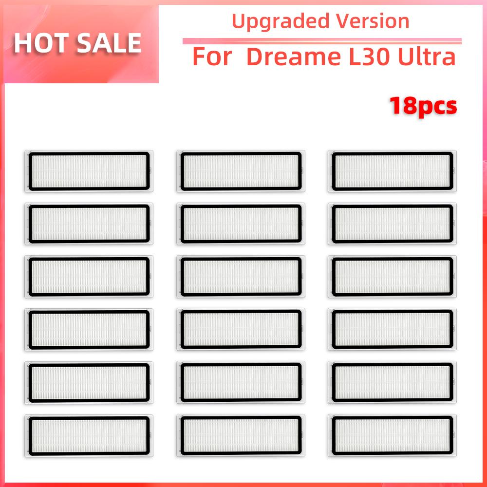 Совместимость с роботизированным пылесосом Xiaomi Dreame L30 Ultra, основная боковая щетка, фильтр HEPA, насадка для швабры, пылесборник, сменные детали, аксессуары