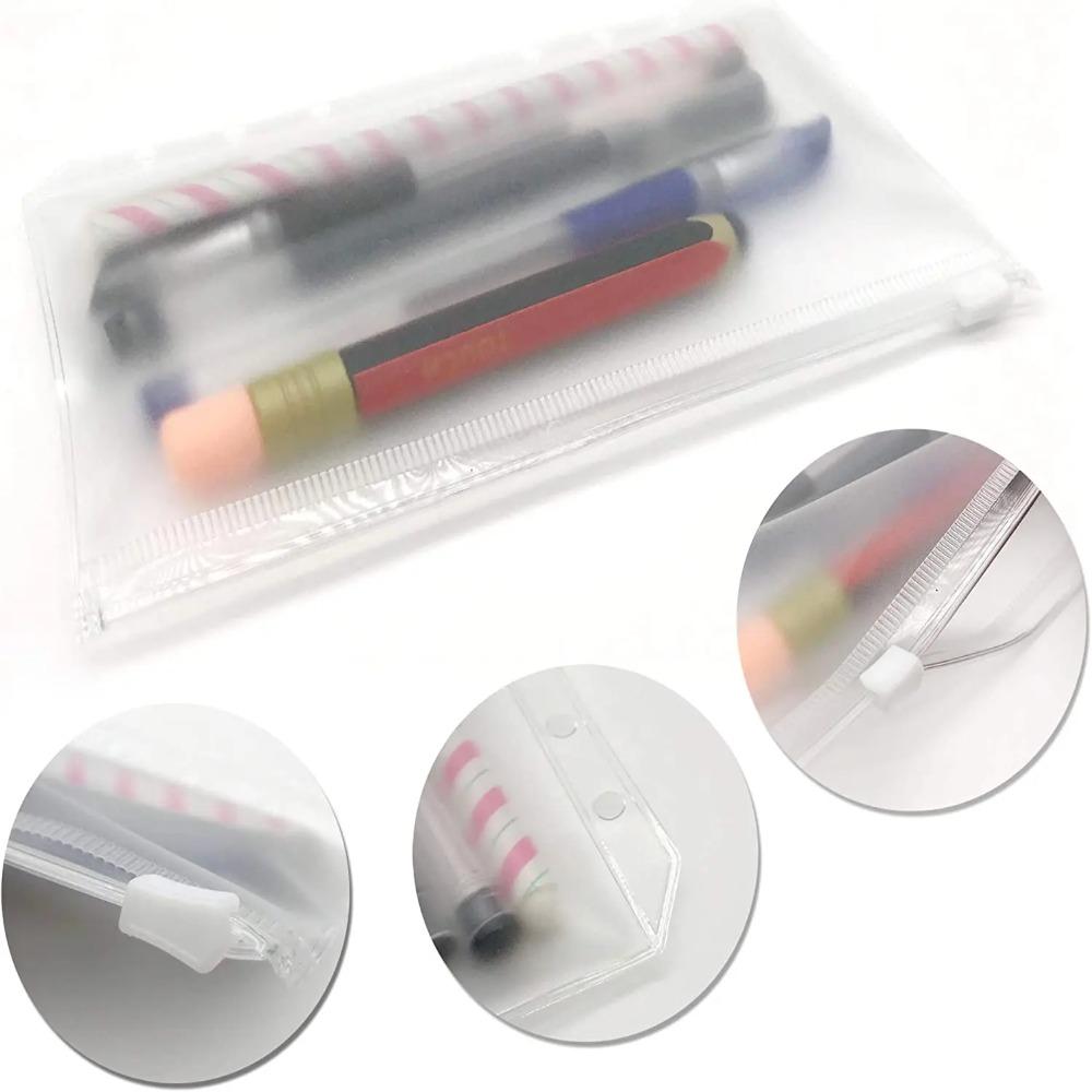 5PCS Zipper Envelopes Pocket PVC Binder Pocket High Quality Loose Leaf Bag