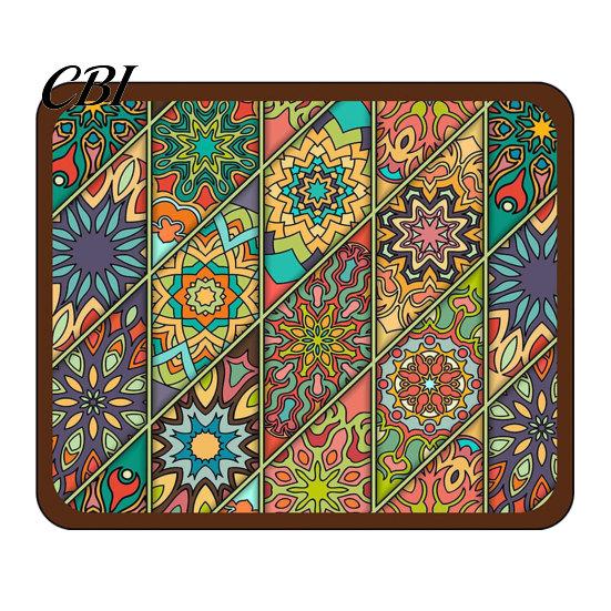 Machine Washable Drying Mat Bohemian Dish Mat, Super Absorbent Diatomaceous Earth Drainer Kitchen Sink Non-Slip Colorful Ethnic Heat Insulation