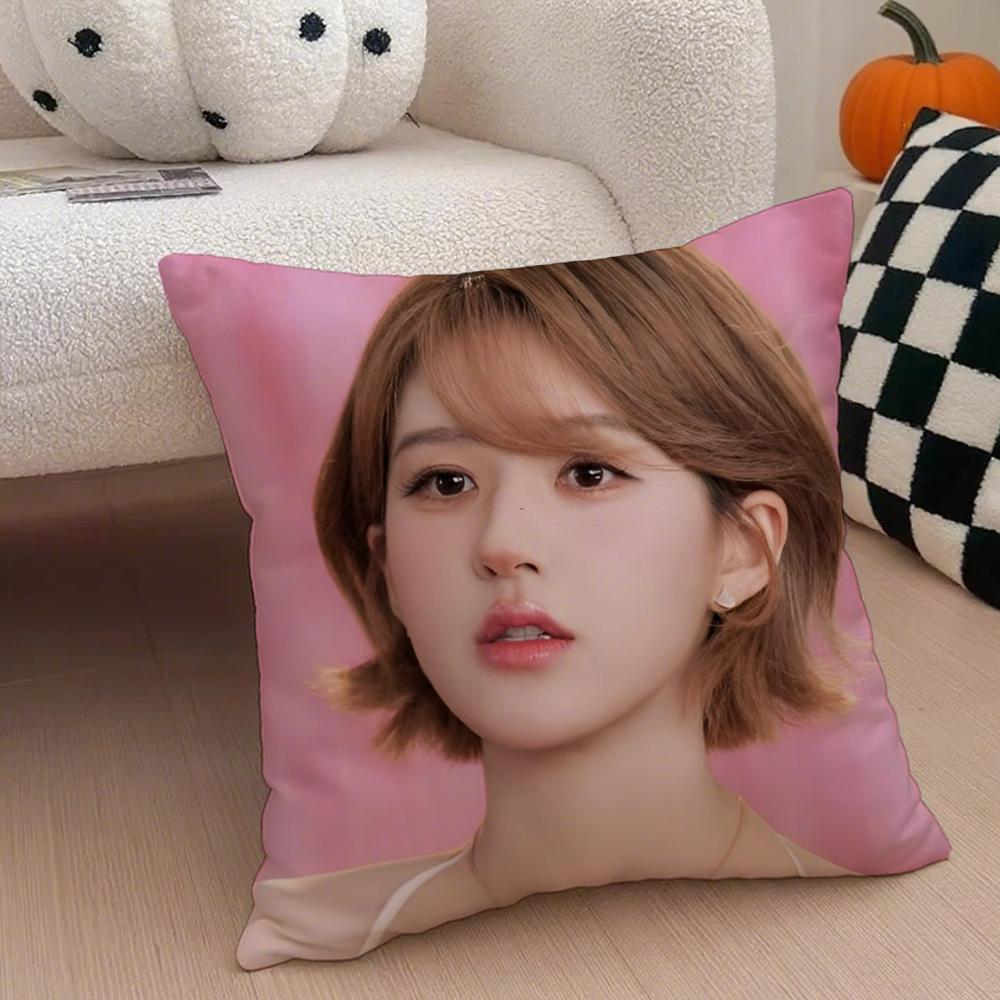 Cute Talented Chinese Beautiful Actress RRosy Cushion Cover Throw Pillow Cover Hidden Button Durable Polyester Chair Cushion