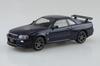 Aoshima Bunka Kyozai 1/32 Scale Rakupla Snap Kit No.12-MP Nissan R34 Skyline GT-R Midnight Purple Pre-Colored Plastic Model Kit (Automobile)