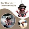 New Arrive Acrylic Monkey Pendant Personalized Decor Xmas Pendant Acrylic For Car Christmas Pen P4H7