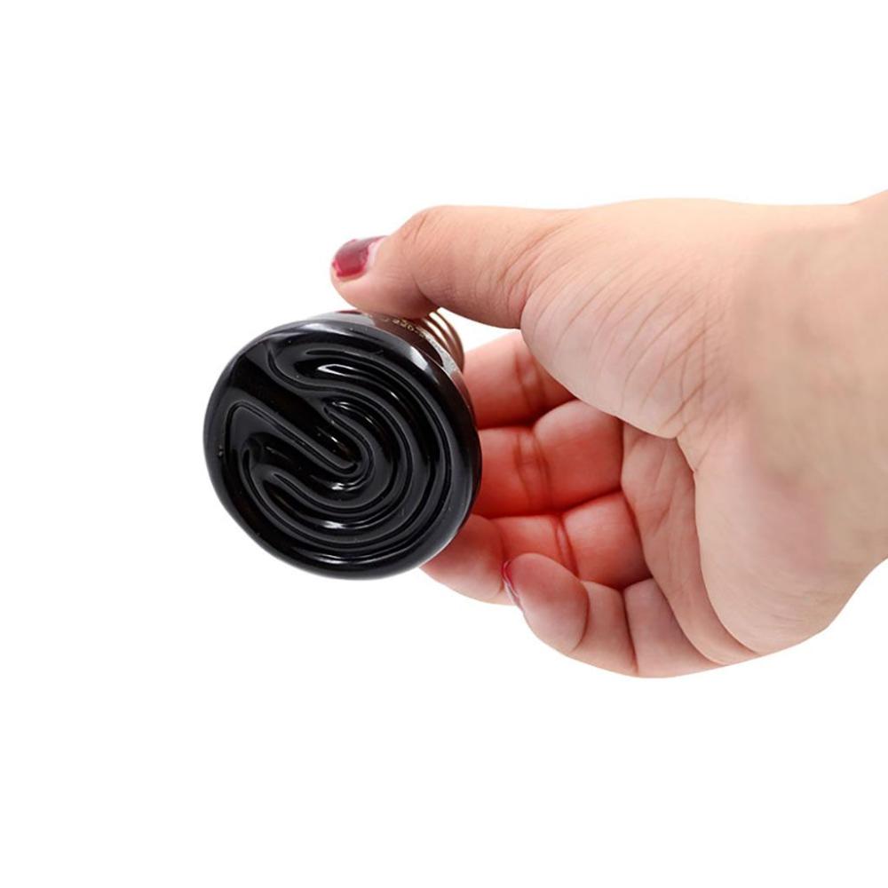 Material Keeping Warm Far Infrared Black Reptile Lamp Pet Warmer Bulb Heating Lamp Pet Brooder