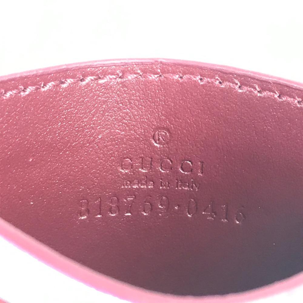 GUCCI 818769  GG Supreme logo panda Business Card Holder Card Case