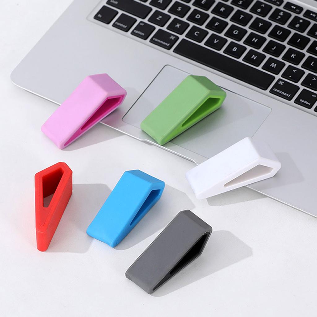 Портативная подставка для ноутбука, подставка для планшета, нескользящая силиконовая клиновидная подставка, портативные ножки для ноутбука