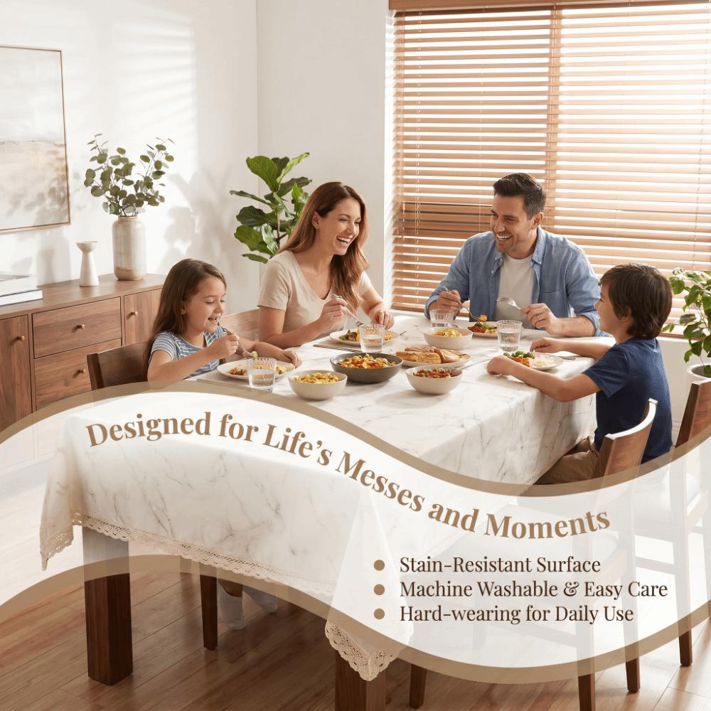 Universal Polyester Cotton Tablecloth Washable Table Cover Rectangular Table Cloth Wedding Party