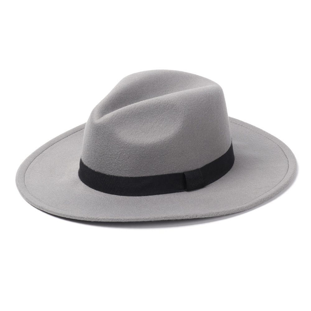 Winter Autumn Vintage Stage Performance Wide Brim Woolen Cowboy Hat Panama Fedora Hat Jazz Cap