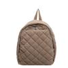 Fashion Cotton Clothes Bag Autumn and Winter New Large-capacity Casual Simple Schoolbag Rhombus Embroidery Thread Backpack