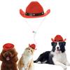 Pet Hat Western Cowboy Style Pet Headgear Star Decorated Eye-Catching Dog Cat Costume Accessory for Photos Cosplay