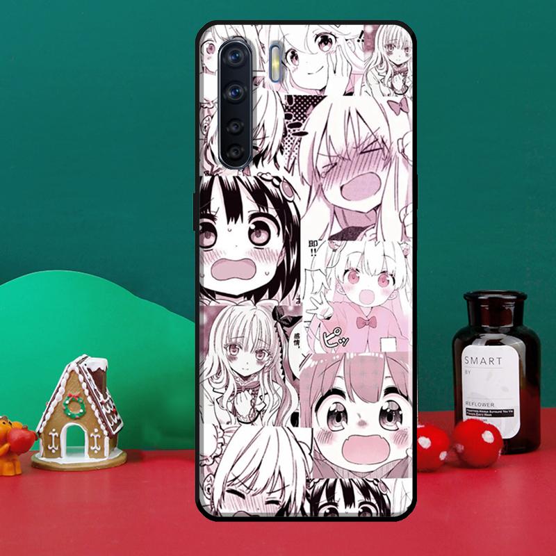 Милый чехол для телефона Kawaii Japan Girls Harajuku для OPPO A15 A83 A91 A93 A1K A3S A5S A52 A72 A54 A74 A94 A31 A5 A9 A53S 2020