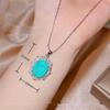 Luxury Court Style Paraiba Pendant Suitable For Women's Daily Party Fashion Jewelry