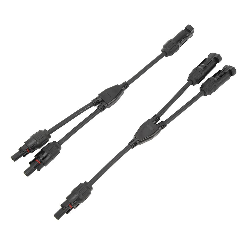 1 Pair Solar Panel Y Branch Parallel Cable 2 To 1 Solar Connectors Y Branch Parallel Adapter Cable