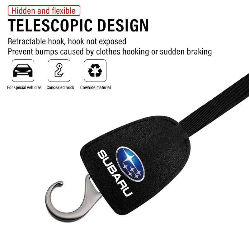 1/2 шт. Кожаные крючки на спинку автомобильного сиденья, портативная вешалка для сумок для Subaru LEGACY Forester Outback Rally WRX WRC XV Impreza
