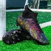 Fashion Unisex Soccer Shoes Football Cleats Soccer Ankle Boots Youth Training Sneakers Outdoor Sports Shoes Plus Size 32-46