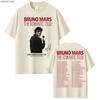 Футболка Bruno Mars The Romantic Tour для мужчин и женщин, хип-хоп, уличная одежда, оверсайз, хлопковая футболка BM5