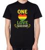 Футболка One Love Джа Раста Регги Растафарианский Топ
