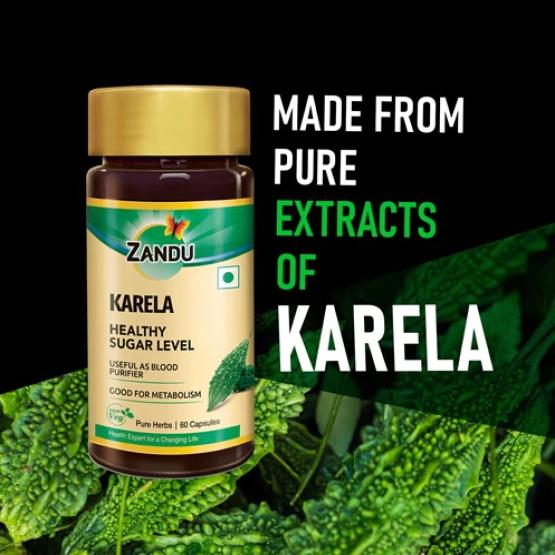 Zandu Karela Pure Herbs Капсулы - 60 капсул