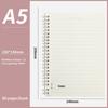 A5/B5/A4 Spiral Coil Notebook Horizontal Grid Blank Notepad Frosted Student Diary Sketchbook School Supplies Stationery