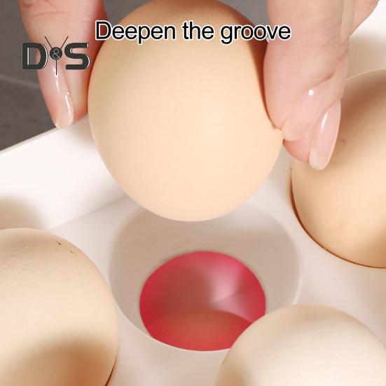 15-секционный ящик для хранения яиц, поддон для яиц в холодильнике, большая вместимость, высокая устойчивость, складной, экономящий место, органайзер для яиц в холодильнике