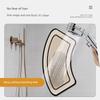 Curved Bathroom Floor Mat, Fan-Shaped Diatomaceous Earth Absorbent Foot Mat, Toilet Shower Room Entrance Arc-Shaped Non-Slip Mat