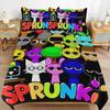 Постельное белье Sprunki с 3D-печатью Музыкальная игра Пододеяльник Наволочка Односпальный Двуспальный Queen Twin Full Размер Пододеяльник Для Детей Мальчиков