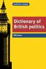 Книга Dictionary of British Politics
