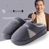 Мужские хлопковые тапочки на флисовой подкладке с нескользящей подошвой: Теплые домашние тапочки для осени/зимы 2025
