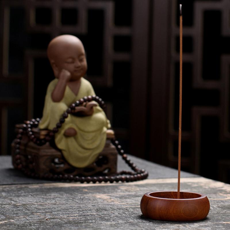 Black Sandalwood Wooden Incense Burner with 4 Different Size of Caliber for OUDH Incense Sticks Holders