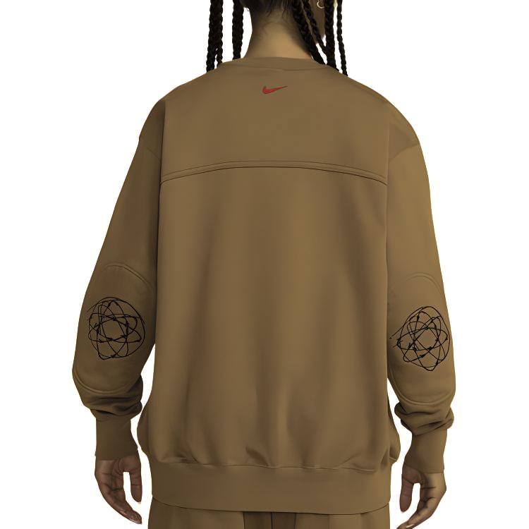 Nike Толстовки X Futura Унисекс Коричневые С круглым вырезом Умеренные Другие fz0257-224