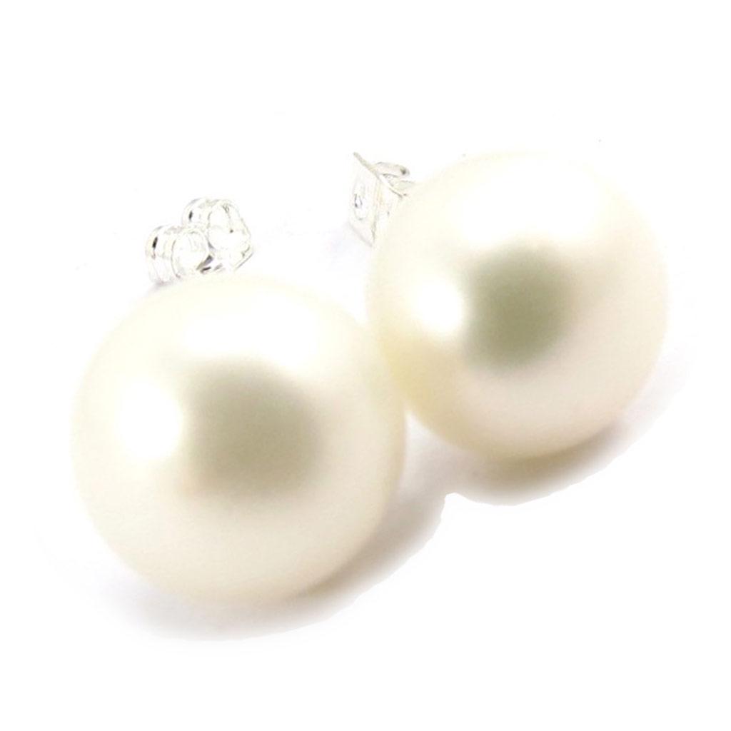 Les Trésors De Lily [K1123] - Серьги 'Perla' цвета слоновой кости 11 мм