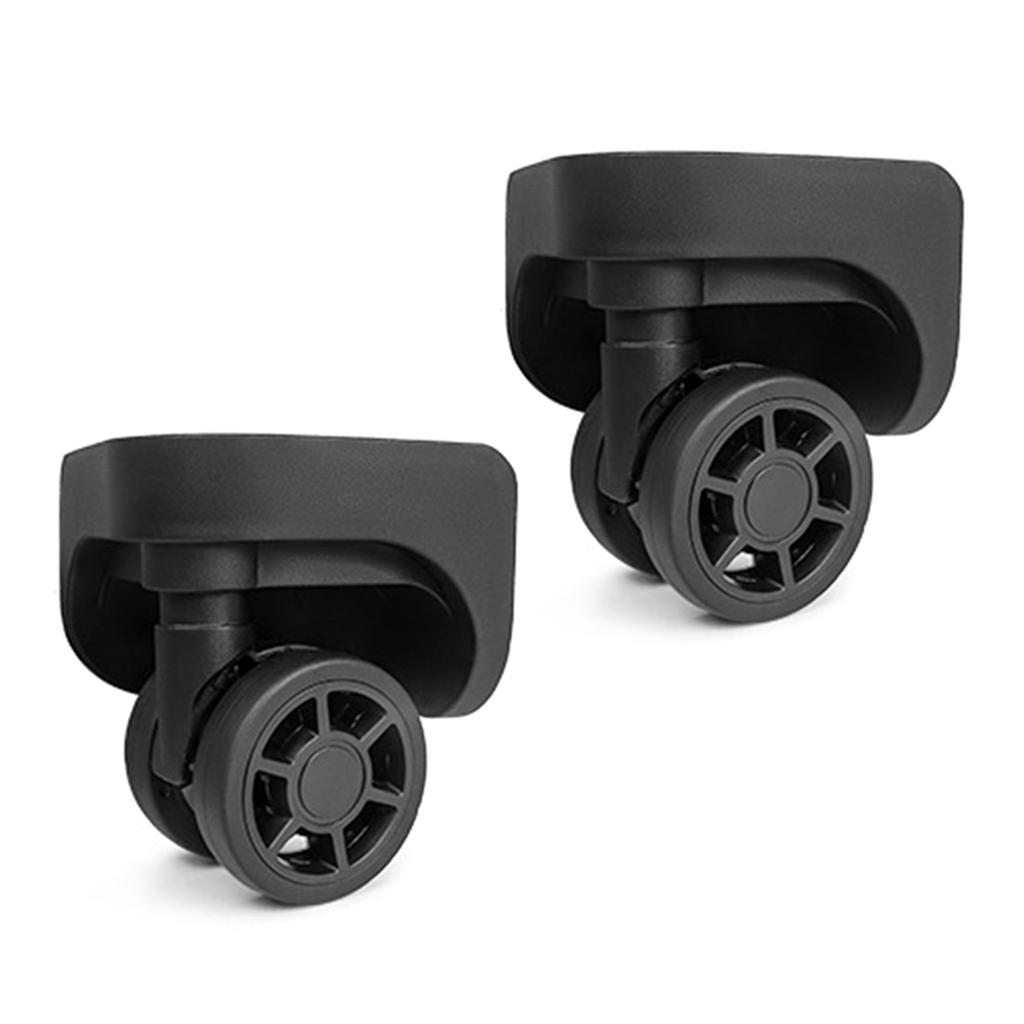2 шт. сменные роликовые колеса для тележки, сверхпрочные роликовые колеса для багажной коробки, чемодана, поворотные на 360 градусов, бесшумные колеса