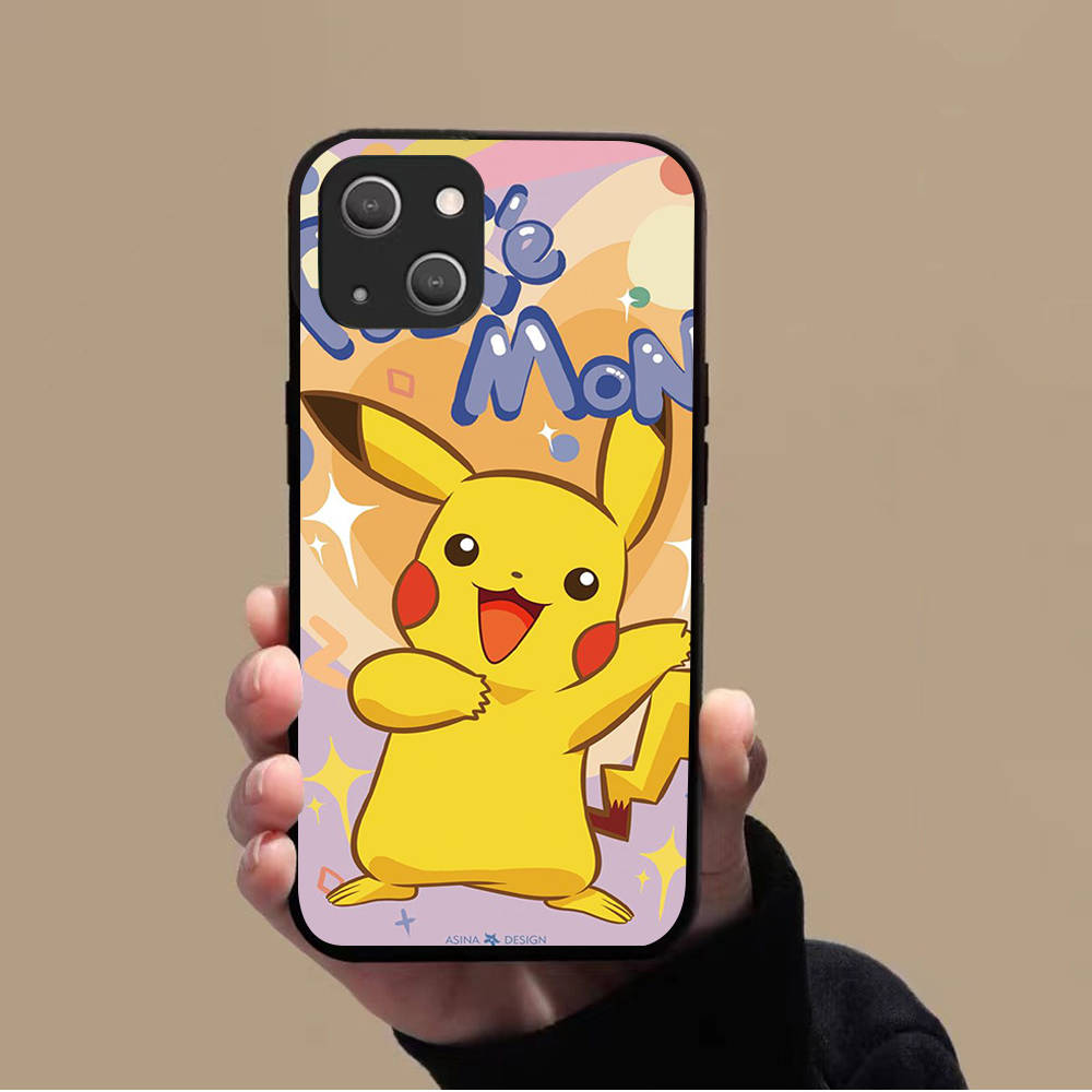 Мягкий чехол KK-44 Pikachu для Xiaomi Poco F5 F6 M6 X3 X6 Redmi 10A 10C 12C 13C 9A 9C 9T A3 A3X Note 8 9 10 11 12 13 C65 C50 C51 C55 Pro Plus 4G 5G
