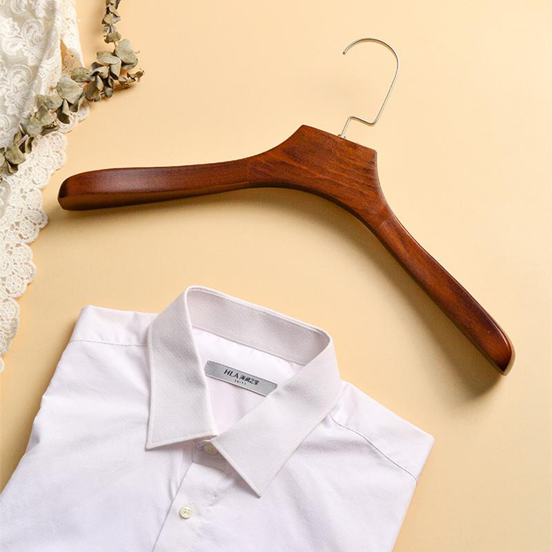 1/2 шт. высококачественные прочные деревянные вешалки, ретро утолщенные вешалки для одежды, рубашек, курток, качественные органайзеры для костюмов с широкими плечами