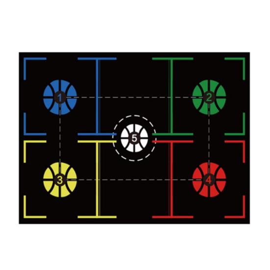 Баскетбольный тренировочный мат для работы ног, нескользящий, с низким уровнем шума, тренировочный мат для баскетбольной системы, тренировочный мат для ловкости и работы ног для тренировки дриблинга дома