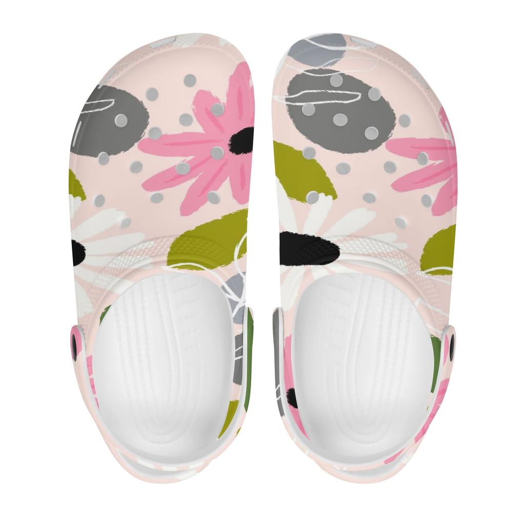 Color Print EVA Clogs Women Men Ventilated Breathable Slip On Casual Shoes Soft Sole Summer Sandals Lightweight Daily Wear