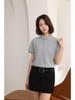 Solid Color T-Shirt Summer Women's and Men's Lapel Short Sleeve YG-258/256