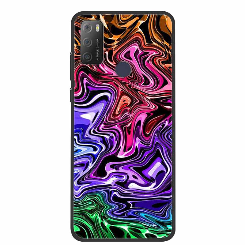 Для Alcatel 1S 2021 чехол роскошный силиконовый мягкий чехол из ТПУ для телефона Alcatel 1S 2020 противоударный милый бампер из ТПУ Fundas Coque